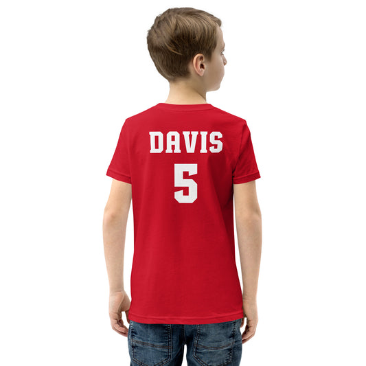 Christian Davis Kids Jersey T-Shirt Red