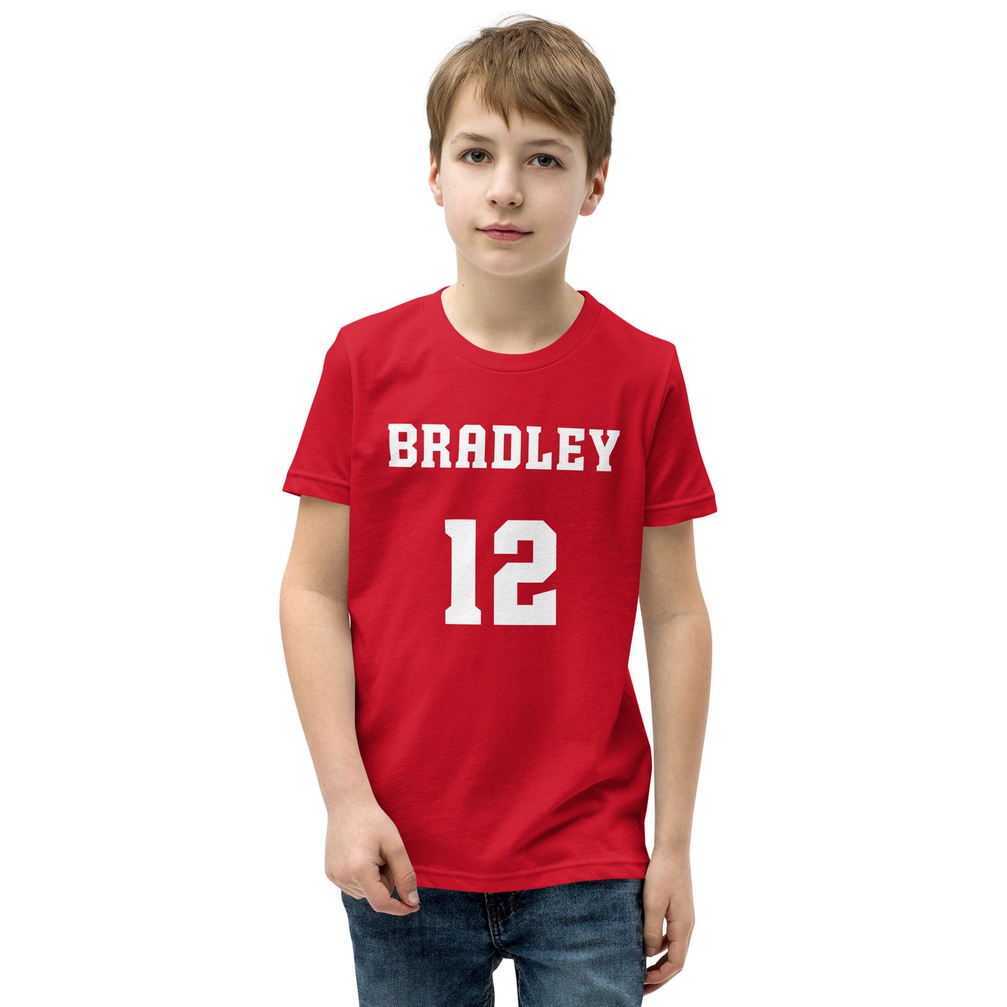 Cade Hardtke Kids Jersey T-Shirt Red