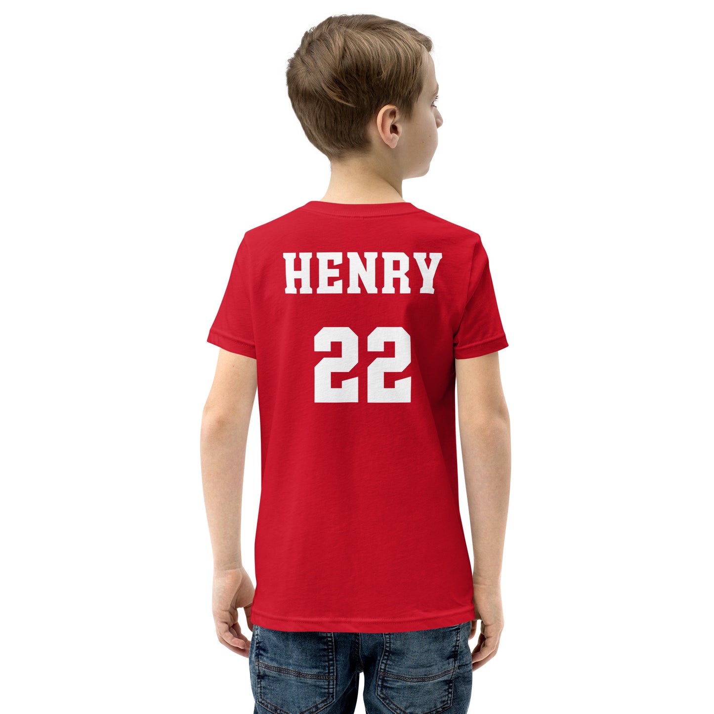 Jashon Henry Kids Jersey T-Shirt Red