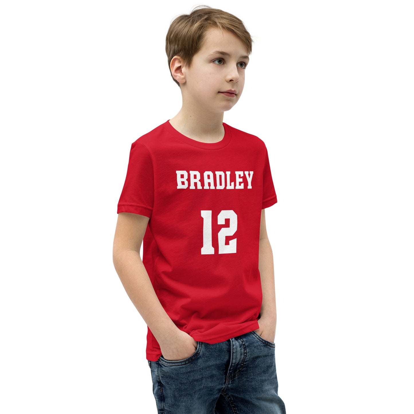 Cade Hardtke Kids Jersey T-Shirt Red